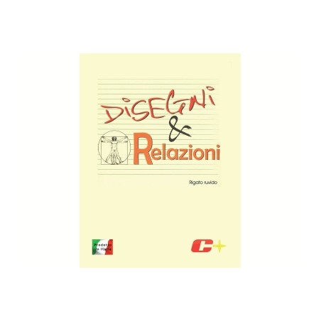 1 - CARTOPIU Album DISEGNI & RELAZIONI C+ Carta Fogli Ruvidi 1 Rigo