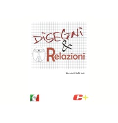 1 - CARTOPIU Album DISEGNI & RELAZIONI C+ Fogli Lisci Quadretto 5mm