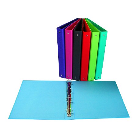 1 - O.P. Raccoglitore a 4 anelli D. 30 cm, PP soft touch fuxia