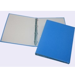 1 - Raccoglitore con Copertina Lucida 4 Anelli d.30mm 22x30cm - Blu