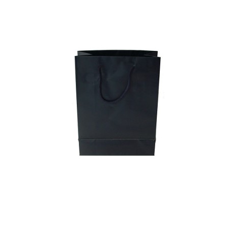 1 - SHOPPER Buste in Carta Tinta Unita Colore Blu 22x10x29 Pezzi 12