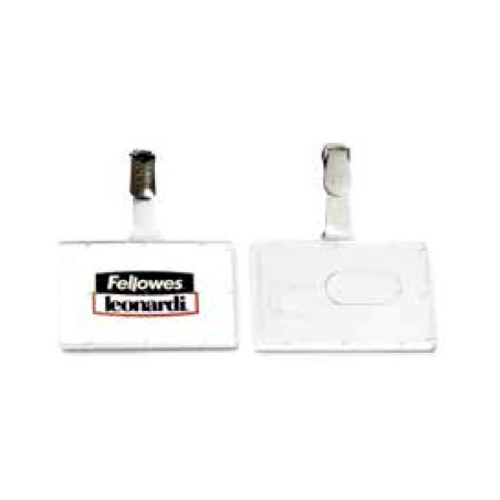 1 - FELLOWES Conf.100 pz Porta Badge Rigido L460M