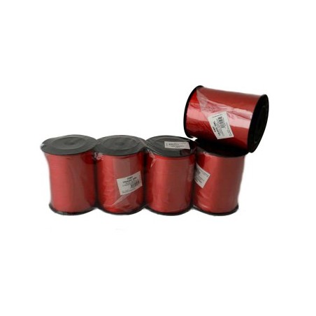 1 - Nastro decorativo colore rosso opaco 250mt 10mm E0475