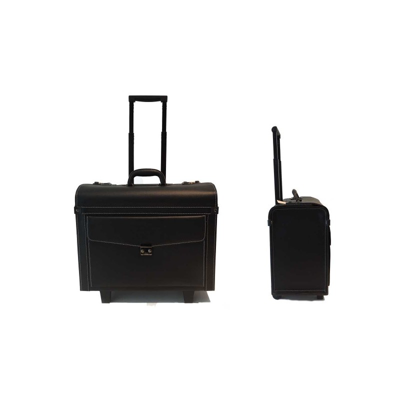 VALIGIA Trolley Con Manico Regolabile e Ruote Colore Nero E0835