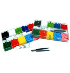 1 - ANTES Scatola JOLLY Tessere Mosaico in 10 Colori + Pinzetta + Colla Vinilica 005