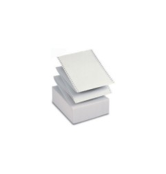 1 - SABACART Carta a modulo continuo CB 3 Copie 25cm x 11 Bianco (Conf.750 fogli) TRIPLO/750"