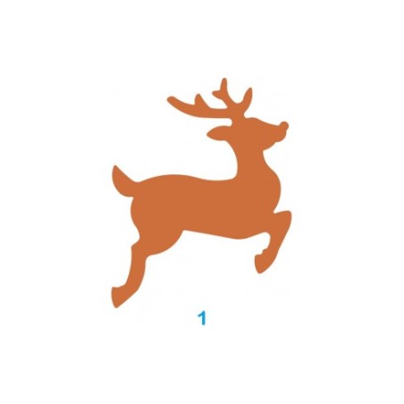 1 - FUSTELLA 75MM SAGOMA RENNA CPP601