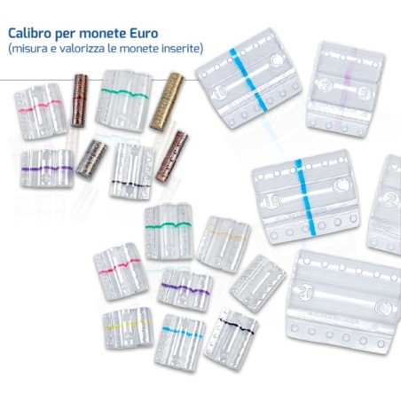 1 - ITERNET 100 pz Blister trasparenti per monete 1 euro 8006TRBC