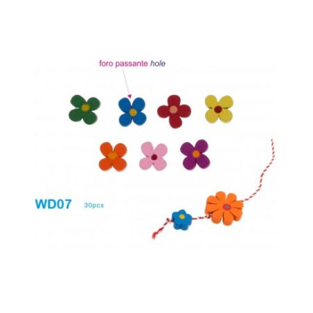 1 - ACCESSORI CREATIVITY FIORE LEGNO WD07
