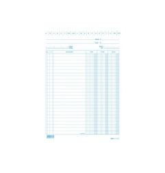 1 - EDIPRO  Blocco 100 schede blue dare - avere - saldo 24x17 E3413