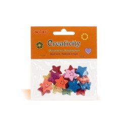1 - ACCESSORI CREATIVITY STELLA SMILE IN LEGNO WD10