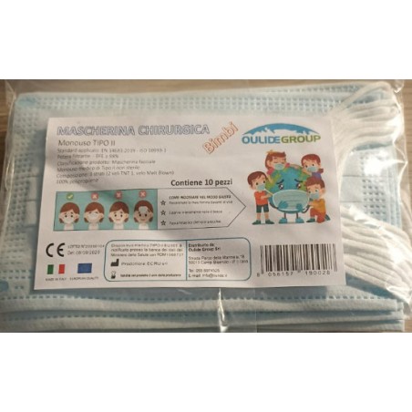 1 - MASCHERINA CHIRURGICA BIMBO CF.10PZ