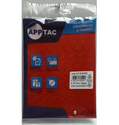 1 - ETICHETTE APPTAC STELLA ROSSO ST018RO - MIS.18X18