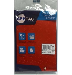 1 - ETICHETTE APPTAC STELLA ROSSO ST027RO - MIS.27X27