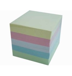 1 - Cubo notes 5 colori pastello post-it 800fg  5COL.PASTEL