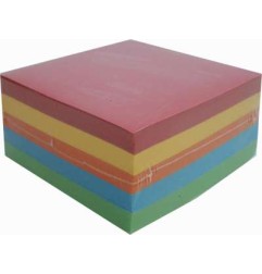 1 - Cubo notes 5 colori forti post-it  10x10x5 500fg 5COL.FORTI