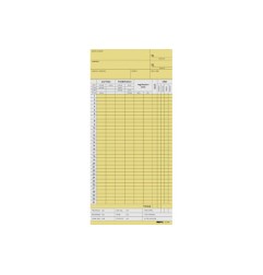 1 - EDIPRO  100 schede orologio mensile colore giallo 22x10 E3866