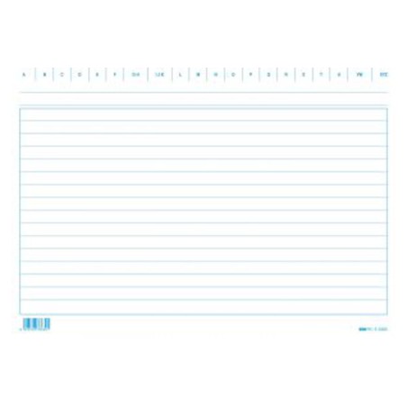 EDIPRO  100 schede rigate 17x24cm orizzontale E3363