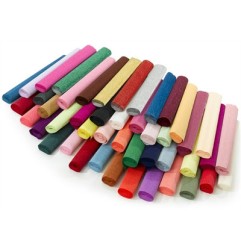 1 - FABRIANO  carta crespa colore marrone scuro 568 S1585019 180GR