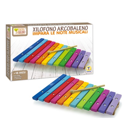 1 - TEOREMA FATTO DI LEGNO - XILOFONO ARCOBALENO 40566