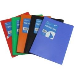 1 - Portalistino copertina morbida 5 colori A5 30 bustine