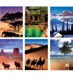 1 - KARAMBOLA - Quaderno Maxi Spiralato VIAGGI Rig.1R 60 fogli 80 gr