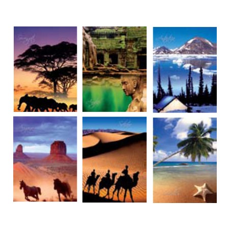 1 - KARAMBOLA - Quaderno Maxi Spiralato VIAGGI Rig.1R 60 fogli 80 gr