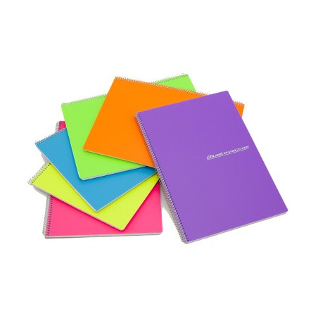 1 - BLUEKOVER - Quaderno Maxi Spiralato Rig.1R 96 fogli - Colori FLUO