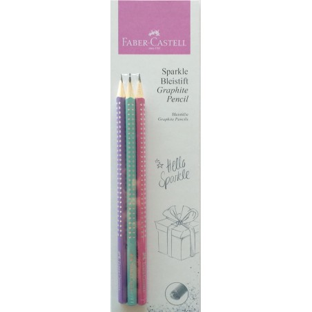 1 - MATITE SPARKLE 3PZ. FABER CASTELL 20242