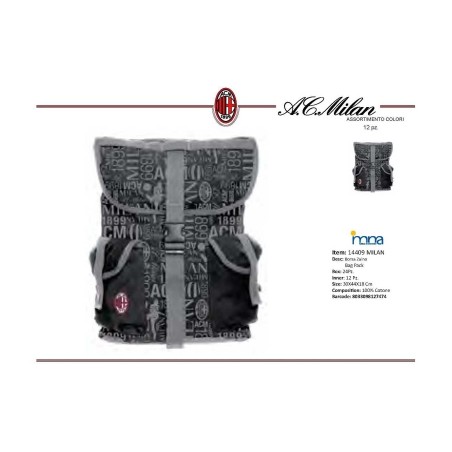 1 - BORSA ZAINO MILAN 14409