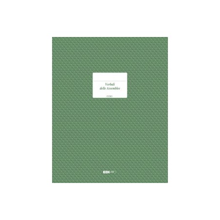 EDIPRO  Registro Verbale assemblea 92 pagine numerate E2383