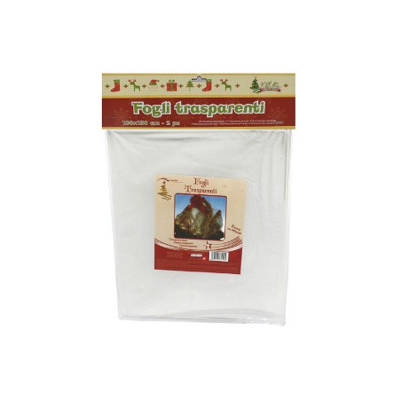 1 - DUE ESSE 2 fogli trasparenti cellophan 100x130CM