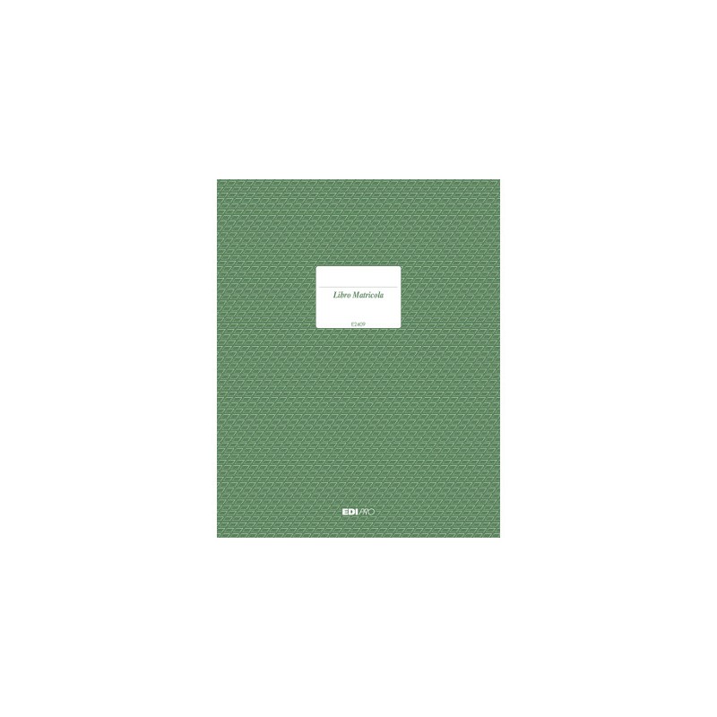 EDIPRO  Registro matricola 23 pagine numerate E2409