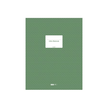 EDIPRO  Registro matricola 23 pagine numerate E2409