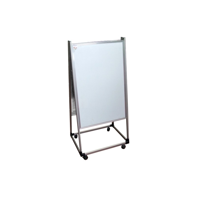IMPORT Lavagna magnetica 2 lati 60x90cm con cavalletto+ruote