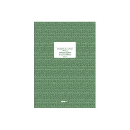 EDIPRO  Registro di nomina e revoca amministratori 16 pagine E2527