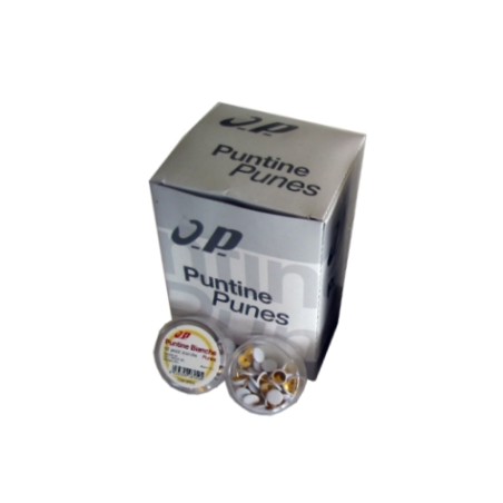 1 - O.P. 24 scatole 50 pezzi Punes bianche OP6.8