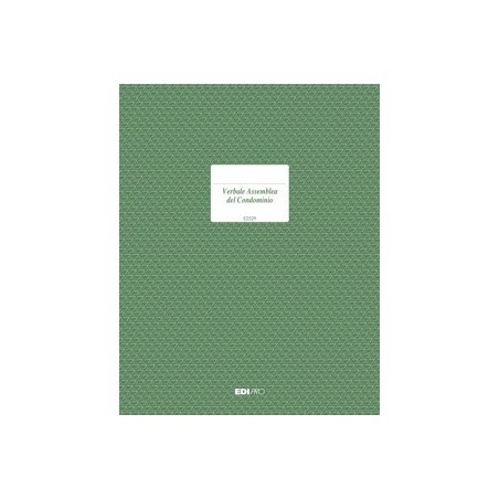EDIPRO  Registro Verbale assemblea condominio 96 pagine E2529