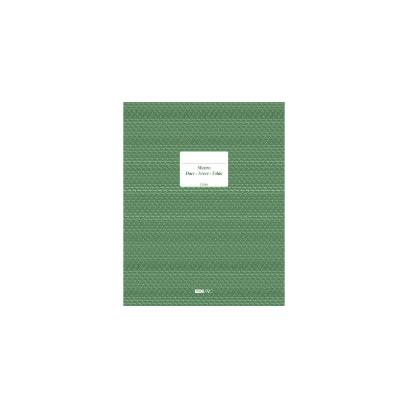 EDIPRO  Registro dare/avere/saldo 96 pagine E2586