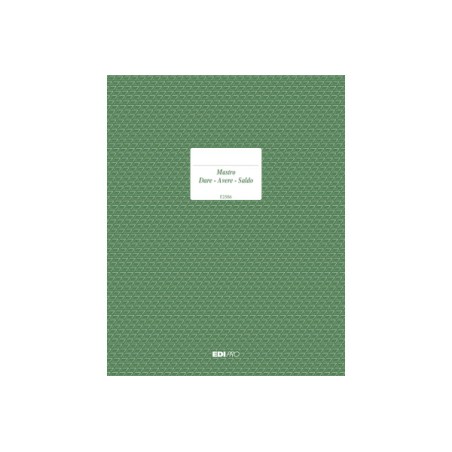 EDIPRO  Registro dare/avere/saldo 96 pagine E2586