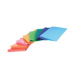 1 - Raccoglitore con copertina in PPL laccata 4 Anelli d.30mm 22x30 cm - Colori Assortiti 01/251-1