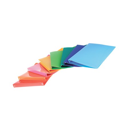 Raccoglitore con copertina in PPL laccata 4 Anelli d.30mm 22x30 cm Colori Assortiti 01/251-1