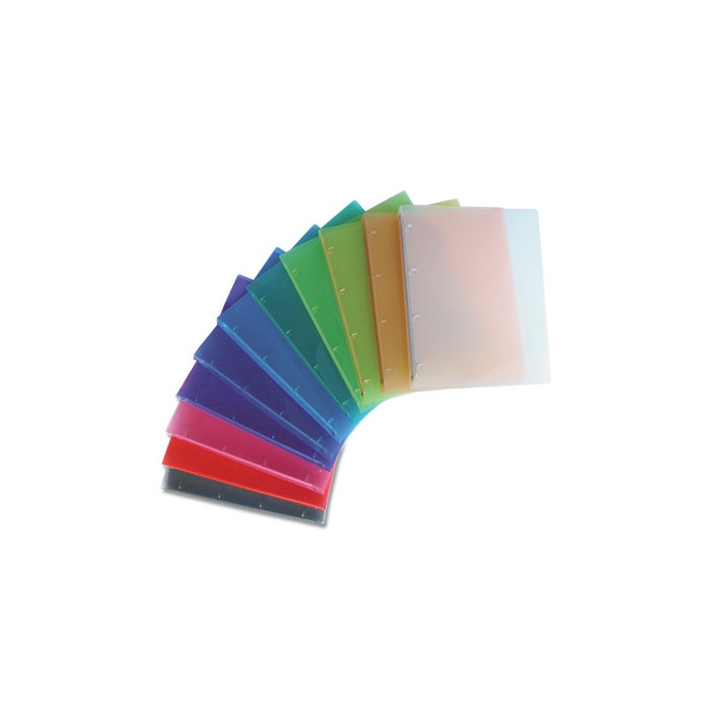 NIKOFFICE Raccoglitore Rigato in PPL 4 Anelli d.30mm 22x30 cm Colori Assortiti 01/177-2