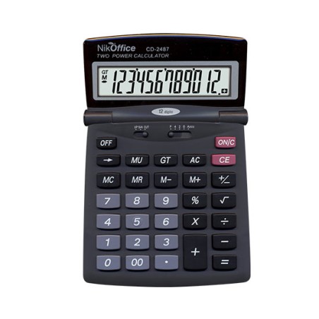 1 - Calcolatrice CD-2487 12C Da Tavolo Dual Power 08/017