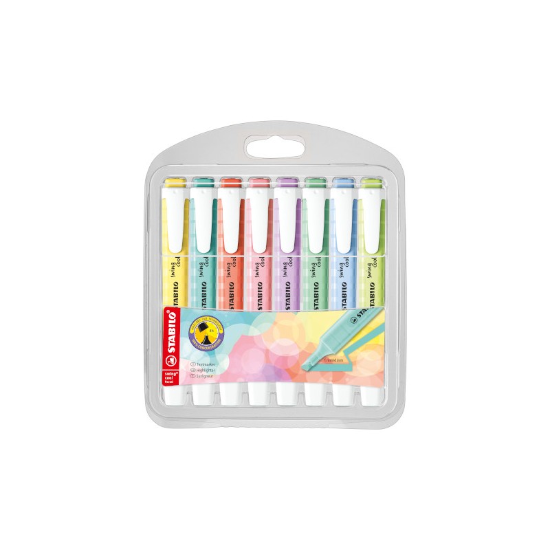 Evidenziatore Stabilo Swing Cool Pastel - 8 Colori 275/8-08-1