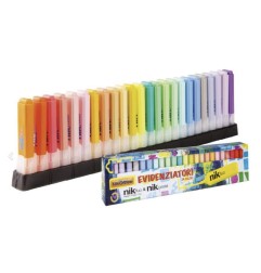 1 - EVIDENZIATORI FLUO+PASTEL 8+16pz  36/036-24