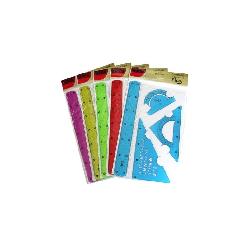 SET RIGA CM.30+SQUADRE+GONIOM. FLEX COL. TRASP. H305 82044