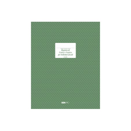 EDIPRO  Registro carico/scarico bollettari fiscali 96 pagine E2638