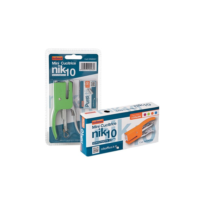 Cucitrice tascabile punto 10 metal piu' punti 04/007
