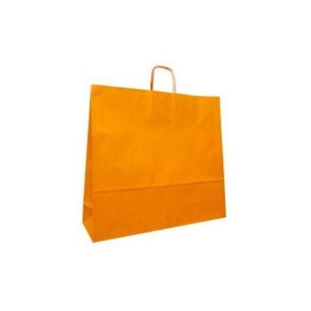 1 - SHOPPER CARTA 45+15x49 ARANCIO Ritorta -50pz ref.138